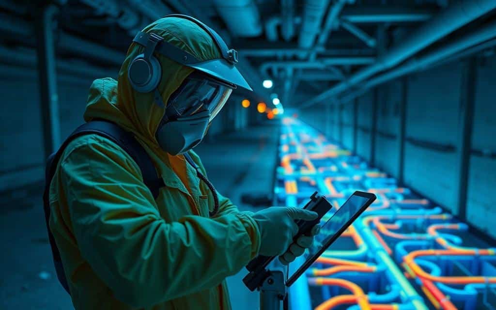 الهندسة الجيوتقنية والتحليل الرقمي للمنشآت تحت الأرضية: الدليل المتقدم في كشف تسربات المياه وحماية القواعد من الرشح الجوفي